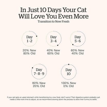 Now Fresh Grain-Free Senior Dry Cat Food with Turkey, Salmon &amp; Duck, Premium Kibble Made with Real Meat &amp; Fish, Chicken-Free Recipe, Supports Healthy Weight Management, 16 lb Bag