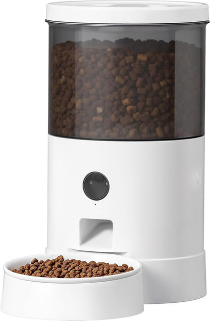 Warcat Vacuum Automatic Smart Cat Feeder with Timed Remote Control &amp; Visual Monitoring, APP-Enabled Pet Food Dispenser for Cats, Dogs &amp; Small Animals, Automatic Feeding Solution