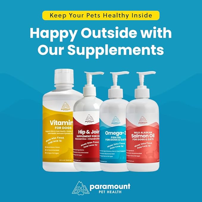 Liquid Multivitamin for Dogs with Probiotics, 8 in 1 Vitamins for Immune Support, Energy &amp; Digestion, High Absorption Liquid Dog Supplement, Made in USA, 32 oz