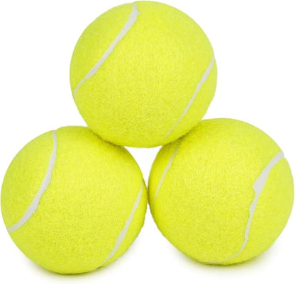 Prime Pets Tennis Balls for Dogs, 2.5 Inch Squeaky Dog Balls for Play &amp; Fetch, Squeaky Tennis Balls for Medium, Large Dogs, Dog Toy Balls