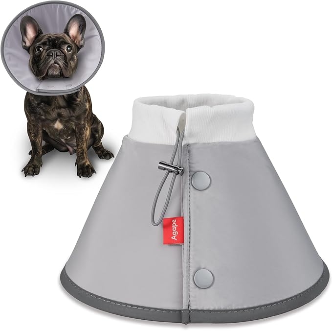 Agape Soft Dog Cone for Small Dogs &amp; Cats, Comfy Dogs Recovery Collar After Surgery, Adjustable E Collar Alternative to Stop Licking, Protective Elizabethan Collars for Pup, Comfortable Dog Cones