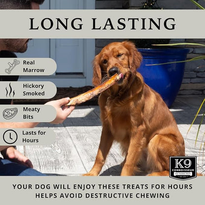 K9 Connoisseur Single Ingredient Dog Bones Made in USA for Small Breed Dogs All Natural Meaty Beef Chew Treat Bone Best for Puppies Up to 15 Pounds (3 Pk of 5 Ribblets)