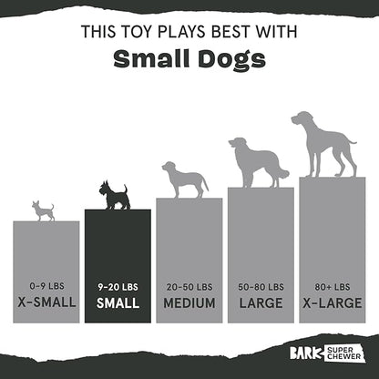 Barkbox Torbert The Troll Dog Toy for Small Dogs – Natural Rubber with Wacky Bounce – Perfect for Aggressive Chewers and Long-Lasting Playtime
