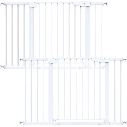 Cumbor 2 Pack 29.7"-48" Baby Gate for Stairs, Mom&