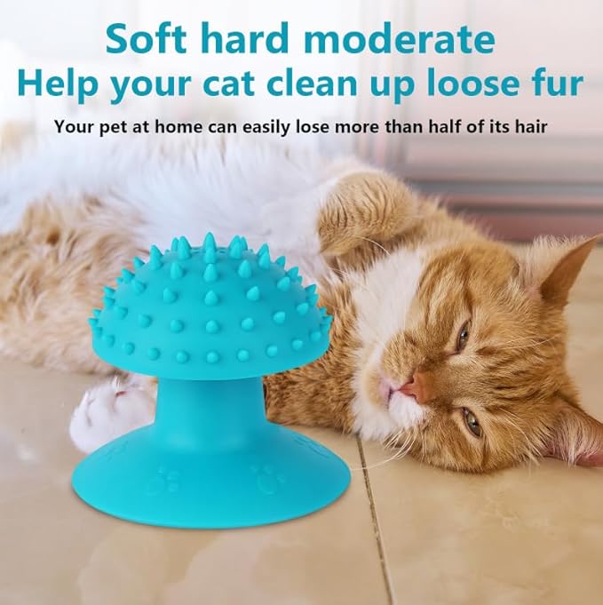 3-Pack Cat Scratcher cat self groomer for Loose Fur Removal, Catnip Massager, Massage Combs for Short &amp; Long Fur Cats and Kittens