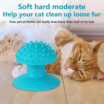 3-Pack Cat Scratcher cat self groomer for Loose Fur Removal, Catnip Massager, Massage Combs for Short &amp; Long Fur Cats and Kittens