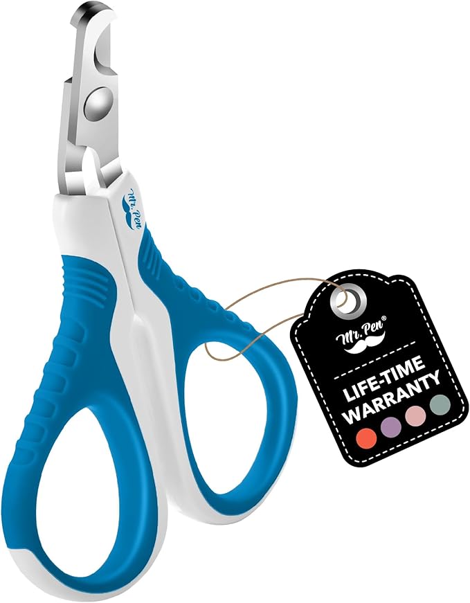 Mr. Pen Cat Nail Trimmer - Blue &amp; White, Cat &amp; Kitten Nail Clipper, Pet Claw Trimmer for Small Dogs