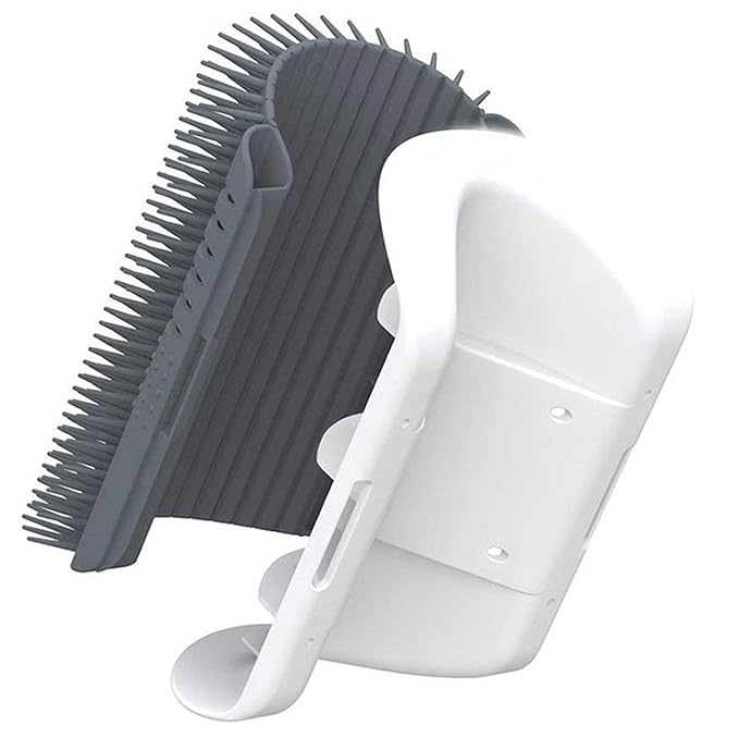 3.0 Softer Cat Self Groomer with Catnip, Dog Cat Corner Groomer,Wall Corner Scratcher Comb,Grooming Massage Brush, Perfect Scratch Massager Tool for Long &amp; Short Fur Kitten/Puppy (1 Pack)