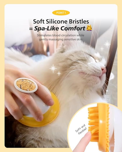 [PETHROOM] Cat Brush for Shedding Cats,Dogs, Kitten | Gentle Deshedding &amp; Grooming Tool for Short or Long Hair | Safe Massage Brush for Sensitive Skin | Sturdy, Durable, and Portable