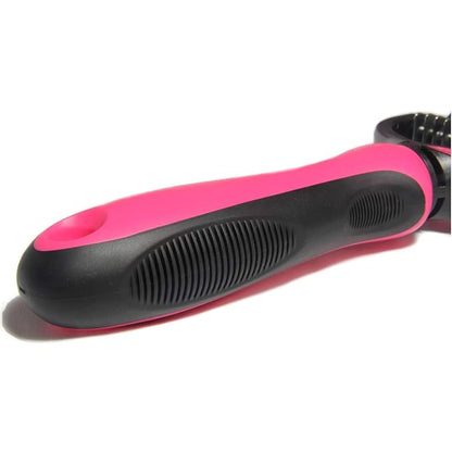 Maxpower Planet Pet Grooming Brush - Double Sided Undercoat Rake for Dogs &amp; Cats, Extra Wide Brush to Reduce Shedding by 95% (Pink, S)
