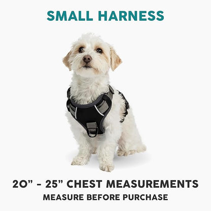 Embark Adventure Dog Harness, Reflective Trim No Pull Dog Harnesses for Small Sized Dogs - Military Grade Nylon, Front Clip with Gel Lined Handle. Soft &amp; Padded Puppy Harnesses.