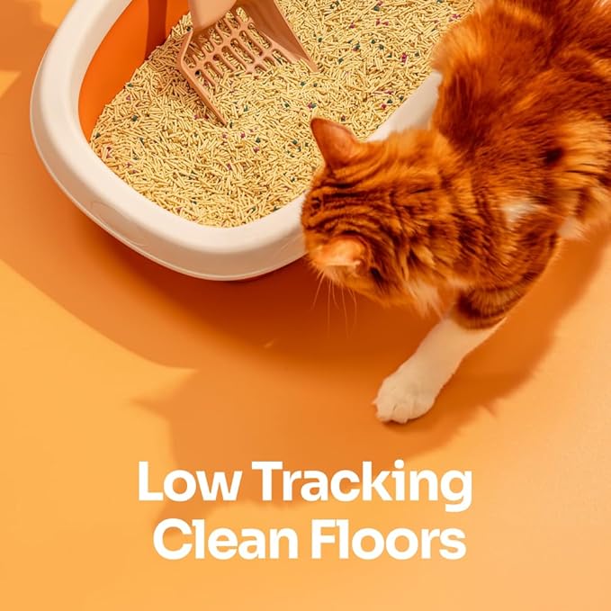 5 in 1 Mixed Cat Litter – Clumping, Flushable, Ultra Absorbent &amp; Fast Drying | 100% Natural, Dust-Free, Low Tracking | with Activated Carbon for Superior Odor Control (4 Bags)