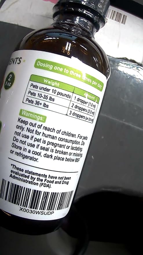 Kennel Cough Herbal Drops for Dogs &amp; Cats - Cough Relief - Throat Soother - Dry and Wet Pet Cough - Made in US - 2 Fl Oz