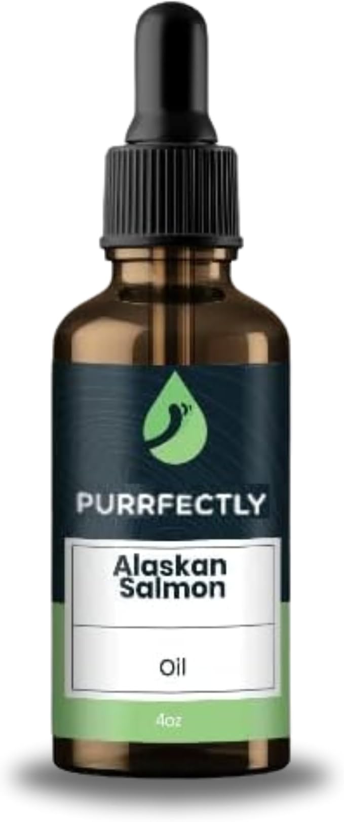 PURRFECTLY Omega-3 Fish Oil for Cats | Premium Senior Blend | Promotes Heart, Immune, Coat &amp; Joint Health | Advanced Alaskan Salmon Oil for Aging Cats | Omega 3, 6 &amp; 9 EPA &amp; DHA (4 Fl Oz (Pack of 1)