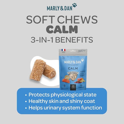 Marly &amp; Dan Healthy &amp; Functional Salmon Treats for Cats, Purrfectly Tasty Calm Recipe