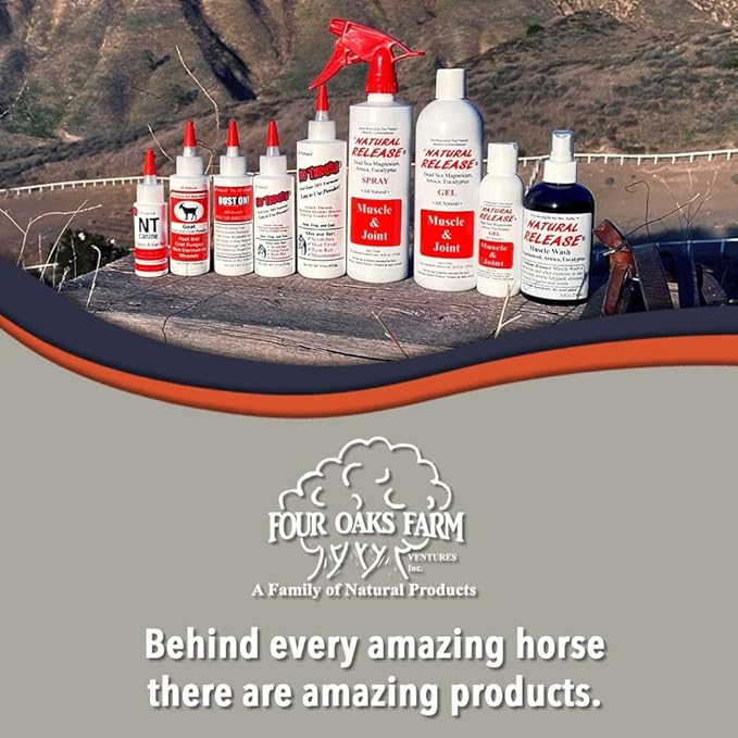 Natural Release Muscle Spray Treatment - Horse Liniment for Sore Muscles, Joint Pain, Tendon &amp; Inflammation Relief - Easy to Use, Fast Acting, Alcohol &amp; Menthol Free (1 Gal)
