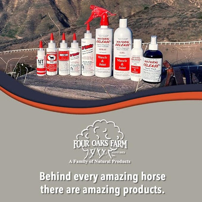 Natural Release Muscle Spray Treatment - Horse Liniment for Sore Muscles, Joint Pain, Tendon &amp; Inflammation Relief - Easy to Use, Fast Acting, Alcohol &amp; Menthol Free (1 Gal)