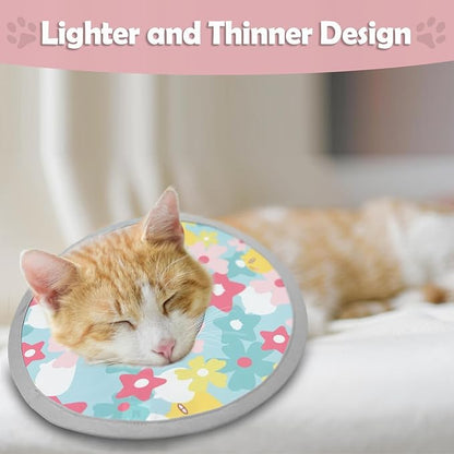 LOS ANDES Adjustable Cat Recovery &amp; Protective Collar - Alternative to Traditional Neck Cones, Prevent Licking Wounds After Surgery, Lightweight Design for Kittens &amp; Puppies
