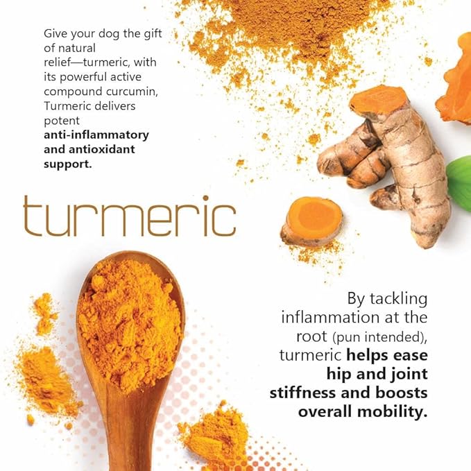 TS Joint Supplement Vet Formulated Pain &amp; Inflammation Relief Treats Hip Dysplasia &amp; Arthritis, Glucosamine, Chondroitin, Turmeric, MSM, HA, Creatine, Omega 3 EPA + DHA.120 Soft Chews
