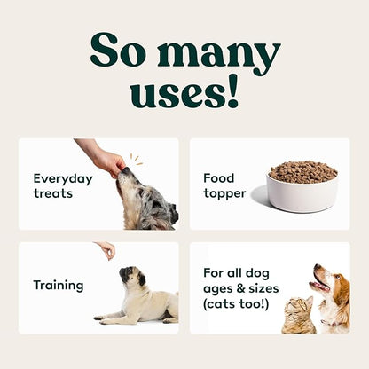 Little Hunter Freeze Dried Dog Treats - Beef Liver - Raw Single Ingredient Beef Liver Dog Treats for Snacks, Training, Dog Food Toppers - All Natural, Healthy Dog &amp; Puppy Treats, 2 oz