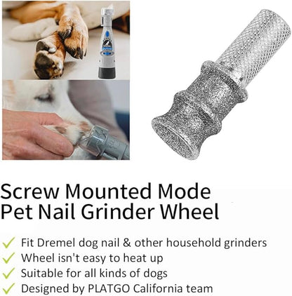 ClassB+80 Diamond Dog Nail for Dremel, Screw-Mounted Mode Nail Dremel Tool for Dogs, Especially Suitable for Long-Haired Dogs, Dremel Polishing Bits, Animals Nail Care &amp; Home Grinder Tools
