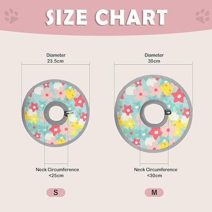 LOS ANDES Cat Recovery Collar - Adjustable Protective Collar Alternative, Prevents Licking Wounds, Lightweight for Kitten &amp; Puppy