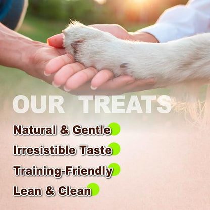 Afreschi Natural Turkey Treats Star Bites –16 oz, Hexagonal Shape, USA-Sourced Trukey, All-Natural, Hypoallergenic, Low-Fat, Healthy &amp; Easily Digestible, Puppy &amp; Training Snack &amp; Small Dogs