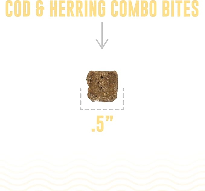 Icelandic+ Cod &amp; Herring Combo Bites Dog Treat 3.0-oz Bag