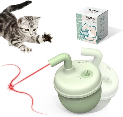 Automatic Laser Cat Interactive Toy - Self-Balancing 360° Auto-Spin Laser Pointer with Catnip Hole, Triple-Sensory – Kitten Sight, Smell &amp; Touch, Boredom Relief Toys for Indoor Adult Cats
