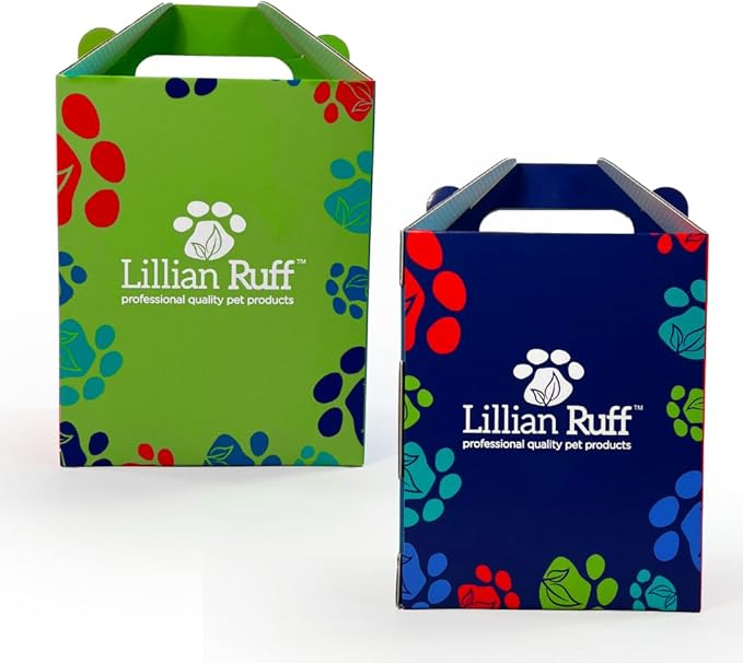 Lillian Ruff Starter Pack Gift Set for Dogs | Oatmeal Shampoo, Oatmeal Conditioner, Waterless Shampoo Citrus, Ear Cleaner &amp; Otic Wax Solvent, Breath Spray, Leash Clip Waste Bag Dispenser with 15 Bags