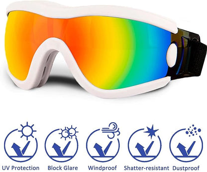 Medium Dog Sunglasses with Adjustable Strap UV Protection, Winproof Puppy Sunglasses, Suitable for Dogs Eyes Protection，Soft Dog Goggles