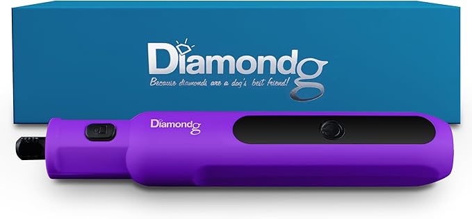 Diamondg Cordless Micro Dog Nail Grinder with Quiet Sound &amp; LED Tip for Large &amp; Small Dogs, 4hrs. Runtime - Electric Dog Nail Trimmer, Heavy Duty Rotary Tool Alternative to Toenail Clippers &amp; Filers