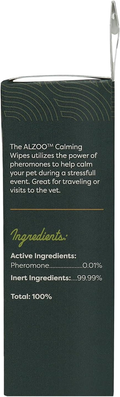 Calming Wipes with Pheromones for Cats and Dogs, On The Go Wipes Helps Reduce Stressful Behavior, 0.15 Ounce