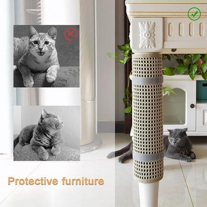 Cat Nail File Scratcher, Cat Scratch Pad Wrapped Around a Cat Scratching Post, Nail File for Cats with 80 Aluminum Oxide Grit, Cat Nail File Can Help to Trim Your Cat&