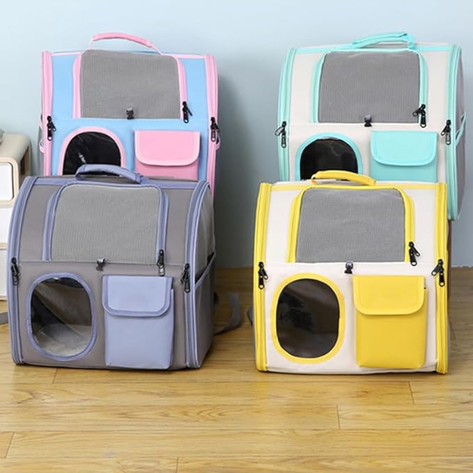 【See-Through Bubble Window】 Pet Carrier Backpack for Cats &amp; Small Dogs | Bubble Backpack with Breathable Mesh | for Travel, Hiking, Camping &amp; Outdoor | Hands-Free Pet Carrier for Animals Up to 15lbs