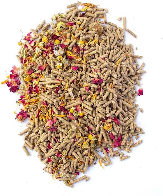 Pampered Chicken Mama Herbal Rabbit Feed 25 LB Bag: Premium Rabbit Food Made with Timothy Hay &amp; Organic Herbs