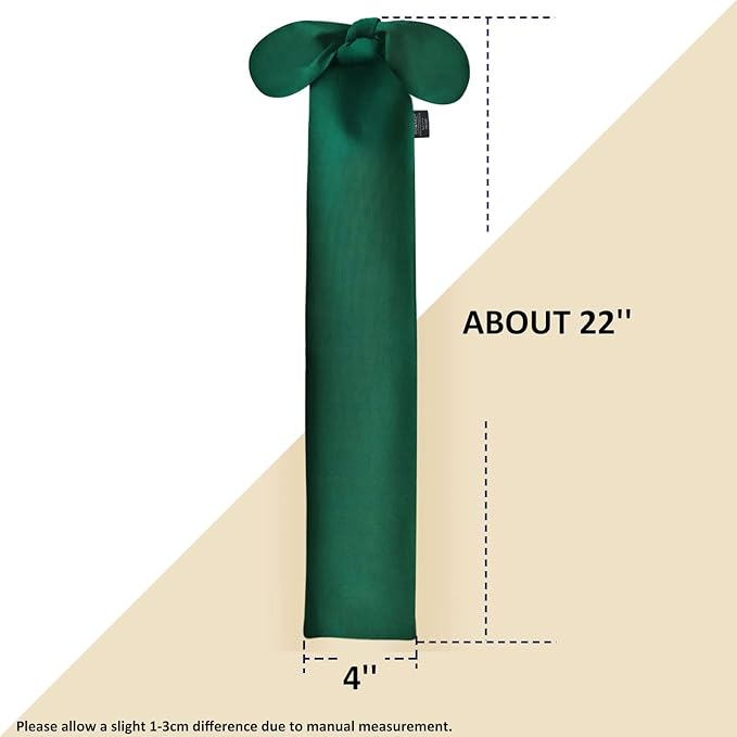 Harrison Howard Stretchy Tail Bag Breathable Horse Tail Guard Slip on Design Protect Horse Tail 2 Strand Closure Straps Keep Tail Clean &amp; Protected 22" L Length Makes Grooming Easy-Deep Green