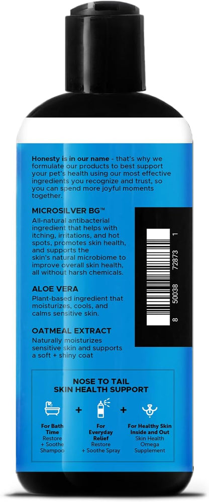 Restore + Soothe 2 in 1 Shampoo + Conditioner for Sensitive Skin for Dogs &amp; Cats - Dog Skin and Coat Supplement - Soothes Itching, Irritation and Hot Spots (Coconut) - 16oz
