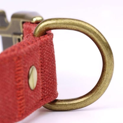 PET ARTIST Dog Collars for Small Dogs, Soft Padded Premium Nylon Dog Collar with Quick Release Metal Buckle, Durable &amp; Adjustable Pet Collars for Boy Gifts, Red, S (Fit 10-16")