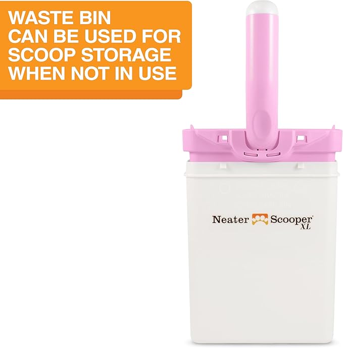 Neater Pet Brands Neater Scooper XL Cat Litter Scoop, 60 Refill Bags – Extra-Large Capacity Mess-Free Cat Litter Scooper with Bag for Large &amp; Multiple Cats, Spill-Proof Litter Box Scooper with Holder