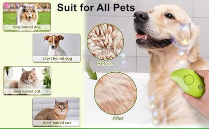 2024 Multifunctional Pet Grooming Brush - 3-in-1 Detangling and Massage Comb for Removing Loose Hair from Cats and Dogs