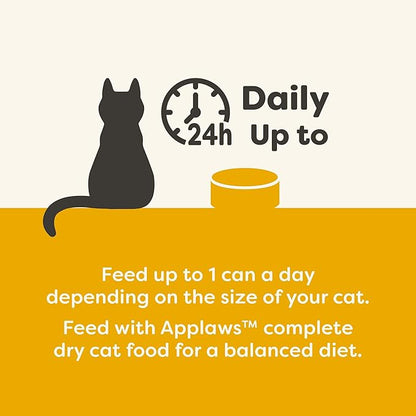 Applaws Natural Wet Cat Food in Broth, Limited Ingredient Canned Wet Cat Food, No Additives, Made with Natural Ingredients, Chicken Breast &amp; Tuna Fillet in Broth (24 x 5.5oz Cans)