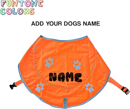 Custom Reflective Dog Vest High Visibility Reflective Jacket for Dogs Hunting Safety Gear with Elastic Strap &amp; Clasp, Comfortable, Perfect for Day and Night Walks!