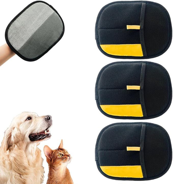 Pet Hair Removal Glove for Cats &amp; Dogs, 2025 Upgrade Pet Hair Remover Glove, Electrostatic Pet Hair Removal Gloves for Dogs and Cats, Reusable Pet Hair Remover Glove (1)