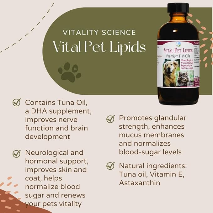 Vital Pet Lipids for Cats &amp; Dogs 4oz