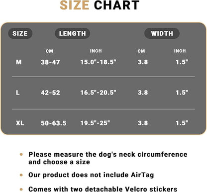 Tactical AirTag Dog Collar Leash Set - Heavy Duty, Adjustable GPS Collar Compatible with Apple AirTag, with Holder &amp; Control Handle for Medium/Large Dogs [ Brown, M ]
