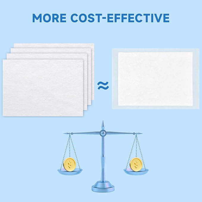 L&amp;W BROS. Easy Clean Pet Quick Absorbent Sheets – Innovative Solution for Mess-Free Cleanup Not Traditional Pee Pads, 12"x10" for Urine and Pet Stain &amp; Odor Remover (80 PCS)