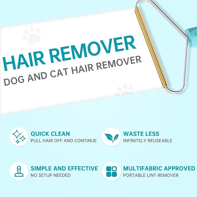 Cleaner Pro Fabric Shaver - Pet Hair Remover for Rugs, Couch, Carpet &amp; Pet Towers (2pack)