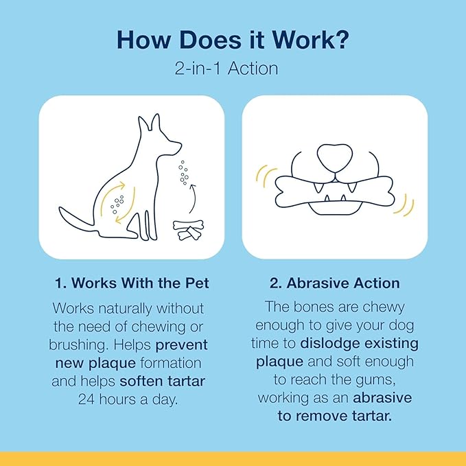 ProDen PlaqueOff System Dental Care Bones for Dogs - Dog Breath Freshener &amp; Plaque Remover - Dog Teeth Cleaning for a Healthy Mouth - Turkey Cranberry Flavor - 17 oz