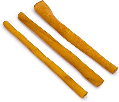 ValueBull USA - Rawhide Twists for Small Dogs, 5 Inch, Smoked, Varied Thicknesses, 500 Count Bulk Pack - Natural &amp; Safe, USA Beef Hide, Long Lasting, Chemical Free, No Artificial Flavors